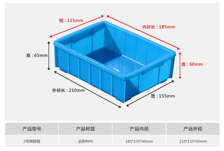 軒盛塑業(yè)2號(hào)塑料周轉(zhuǎn)箱
